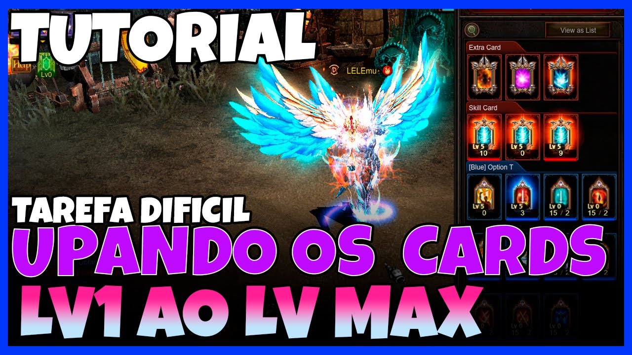 #4 COMO UPAR OS CARDS E AS SKILL CARDS - CARDS L1 AO LV5 MAX