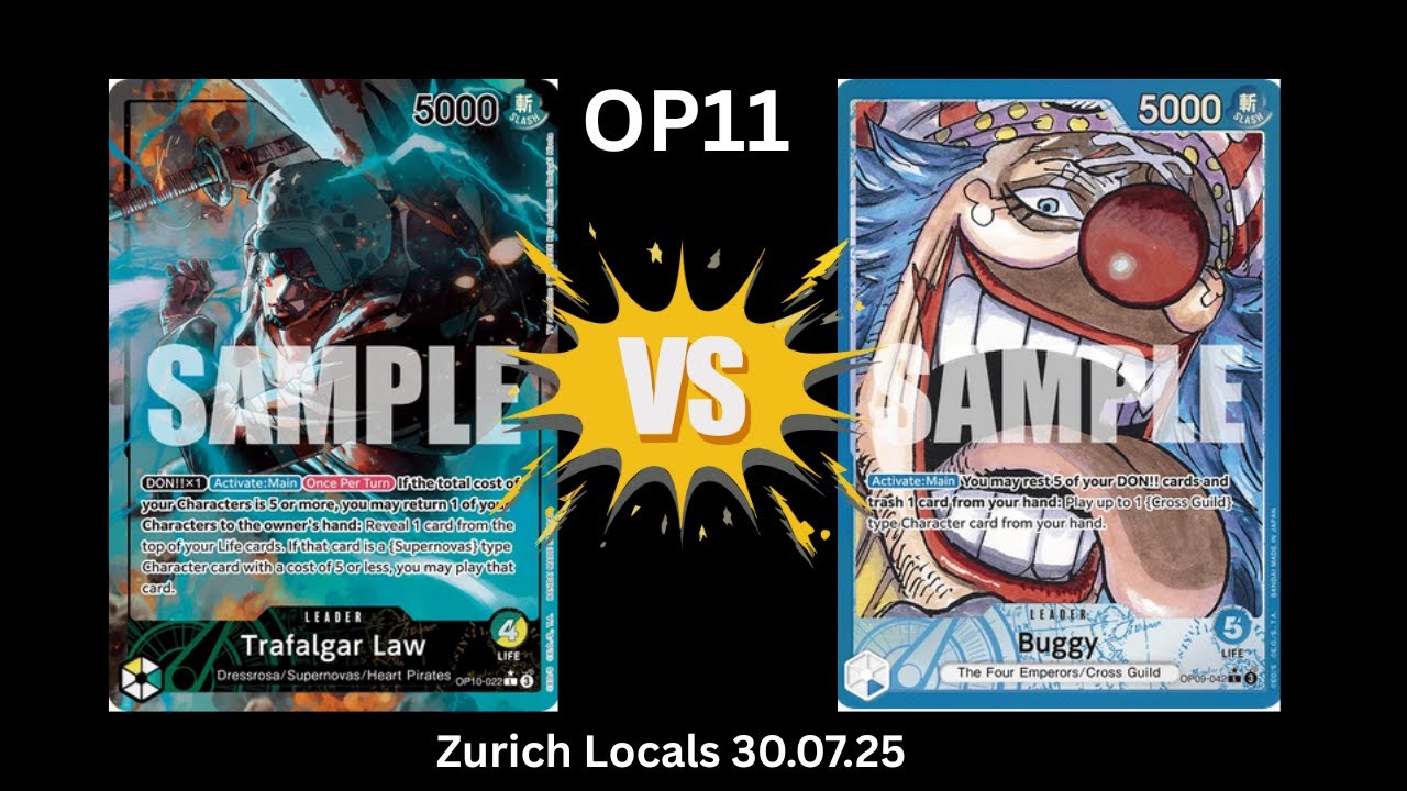 GY Law vs Blue Buggy | Zurich Locals 🎥 | OP11 Gameplay | One Piece TCG