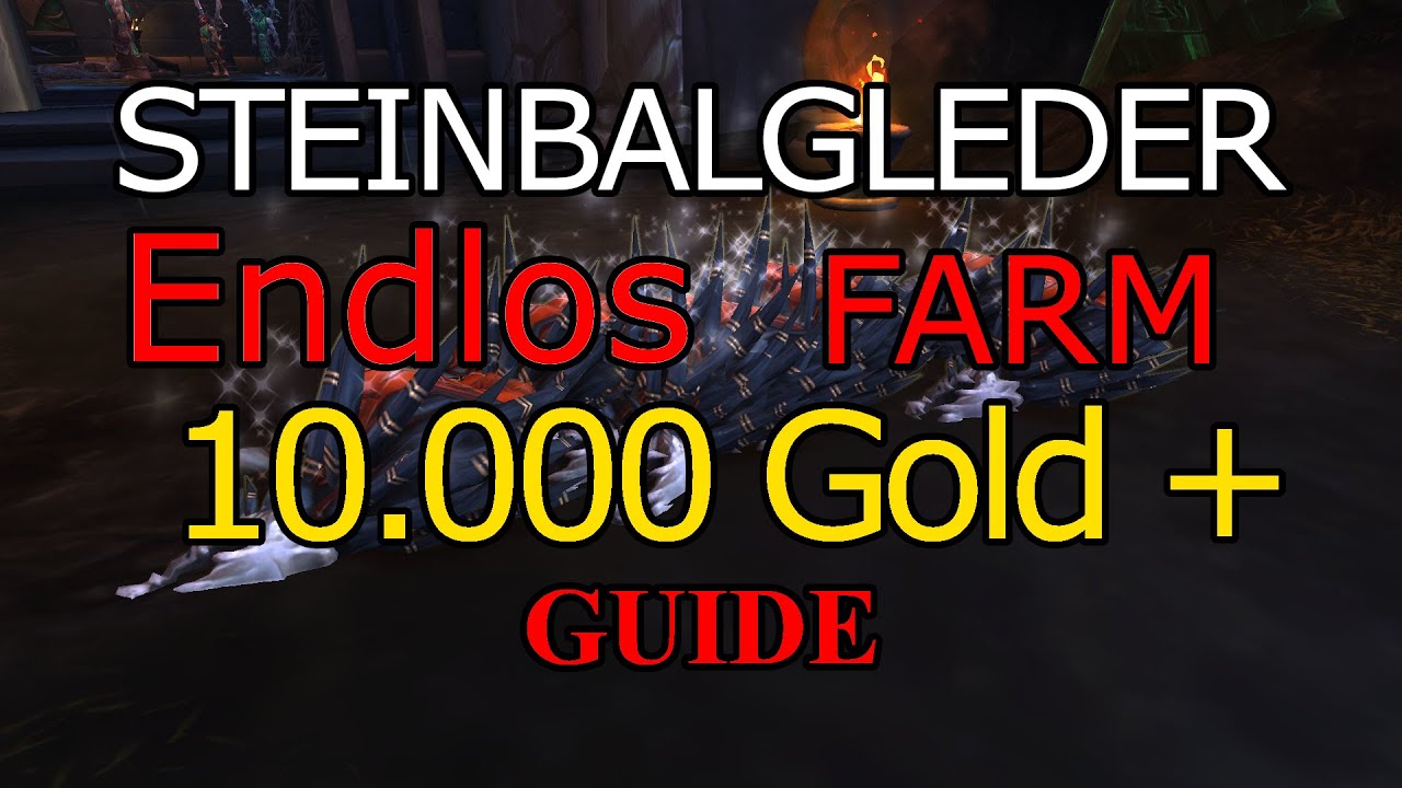 Steinbalgleder Endlos Farm ROHGOLD GUIDE - 10.000 GOLD + DIE STUNDE - Rohrbin