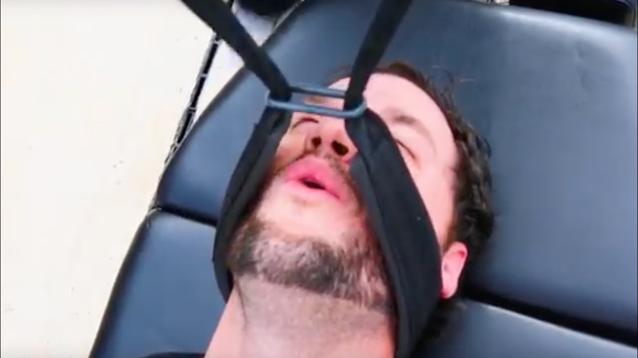 *CraZy Reaction* to First Time Y-STRAP Chiropractic Adjustment