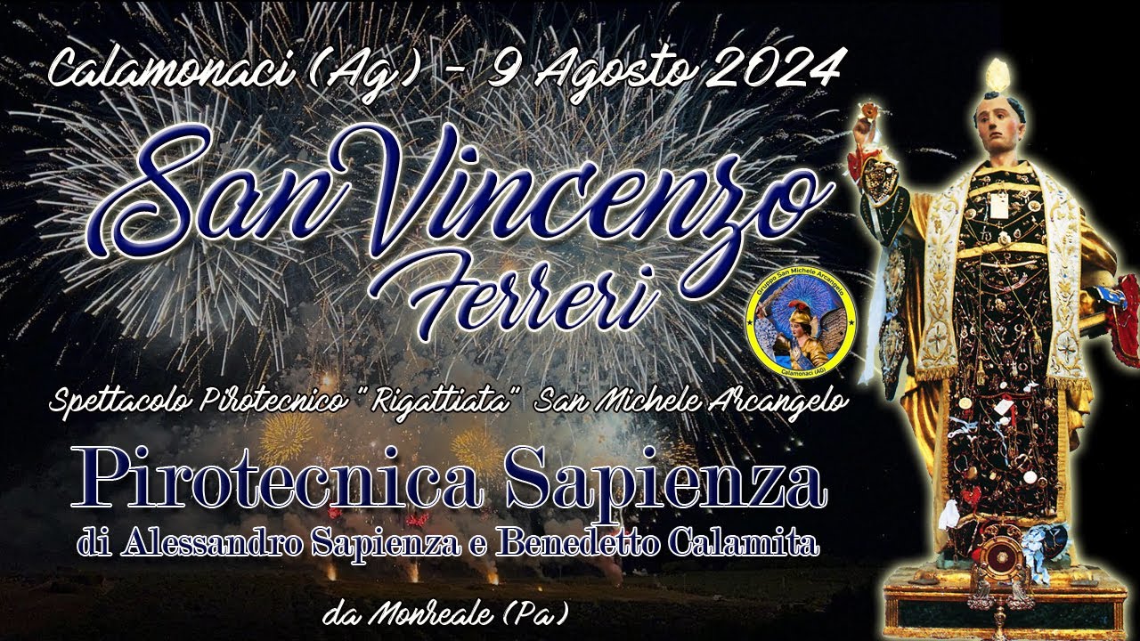 CALAMONACI (Ag) - San VINCENZO FERRERI 2024 - A. SAPIENZA e B. CALAMITA (Night Show)
