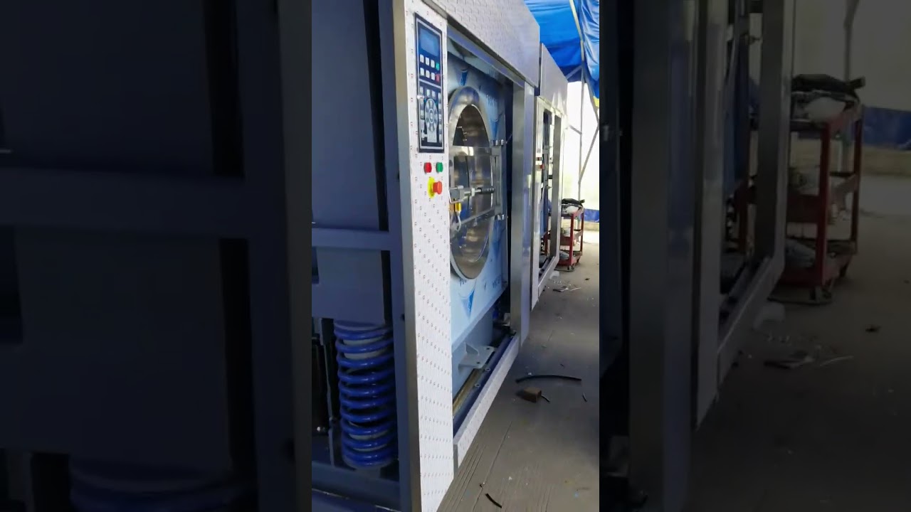 Jianye commercial laundry machine factory visit