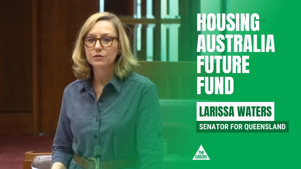 Senator Larissa Waters speaks on the Housing Australia Future Fund in the Senate