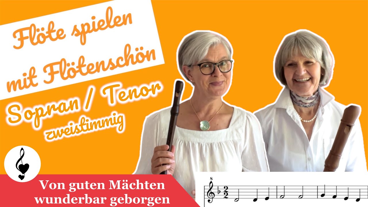 Von guten Mächten | O.Abel | zweistimmig | zum Mitspielen | #weihnachtsmusik #recorder #sheetmusic