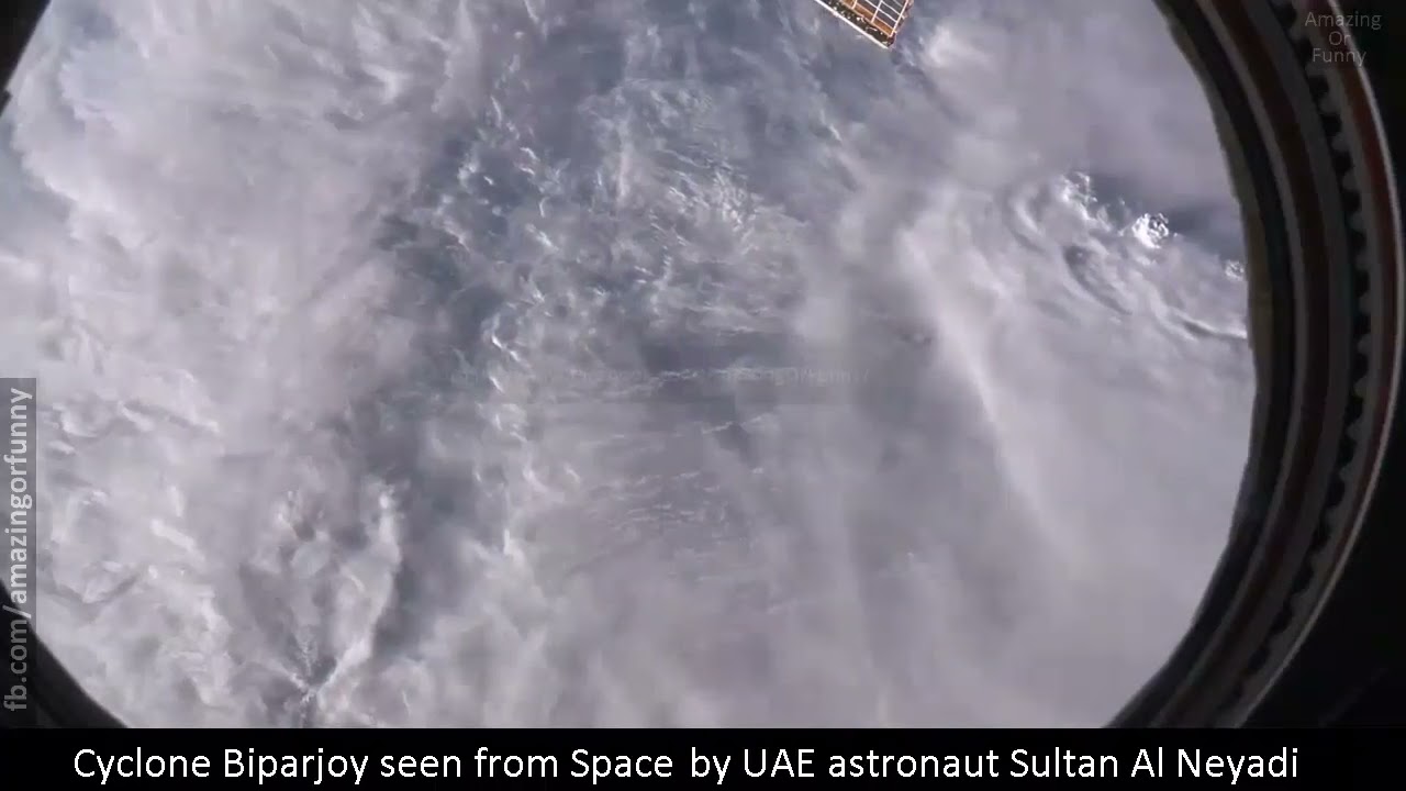 Cyclone Biparjoy seen from Space by UAE astronaut Sultan Al Neyadi