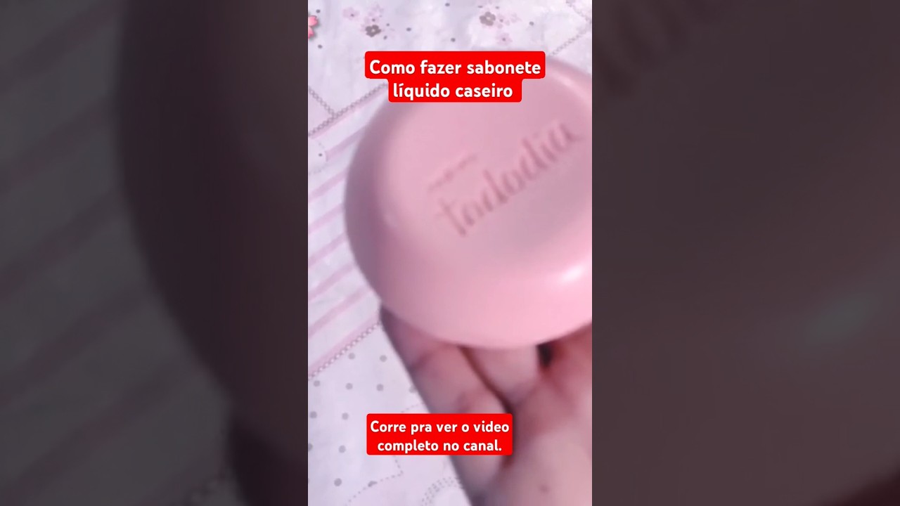 Como fazer sabonete l&iacute;quido caseiro.#sabonete #sabonetel&iacute;quido #sabonetecaseiro