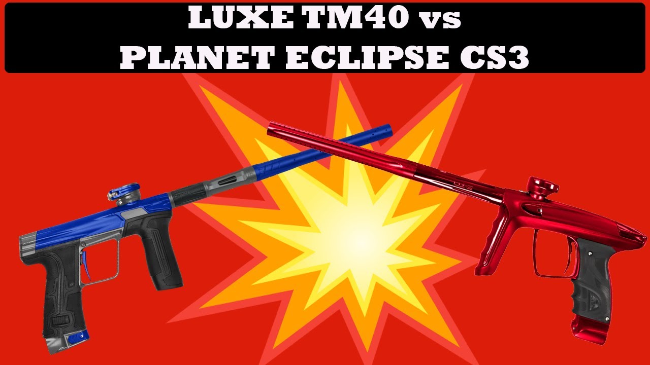 PAINTBALL COMPARISON VIDEO - NEW Planet Eclipse CS3 vs Luxe TM40 | WHICH IS BETTER?!