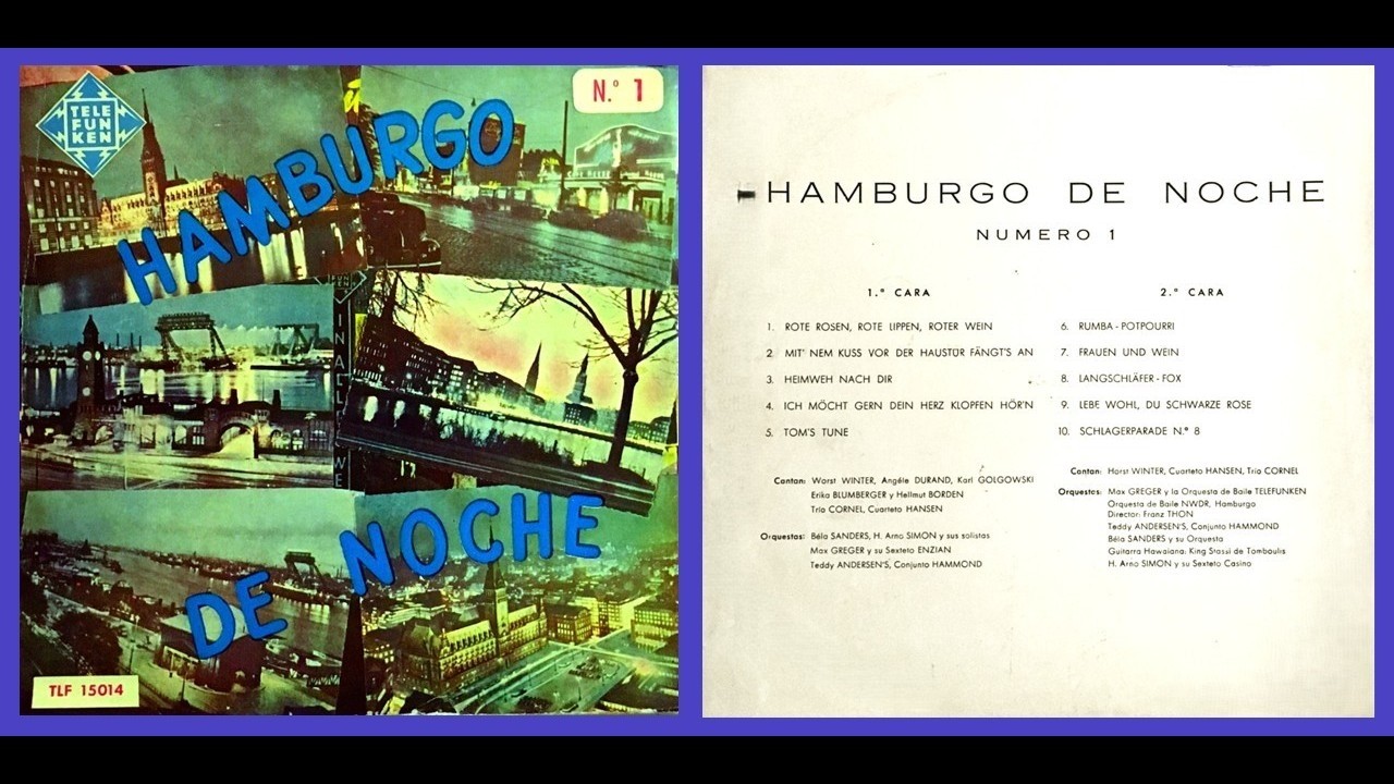 Hamburgo De Noche nº 1  - Bela Sanders - Max Greger - Canta Horst Winter - Lp