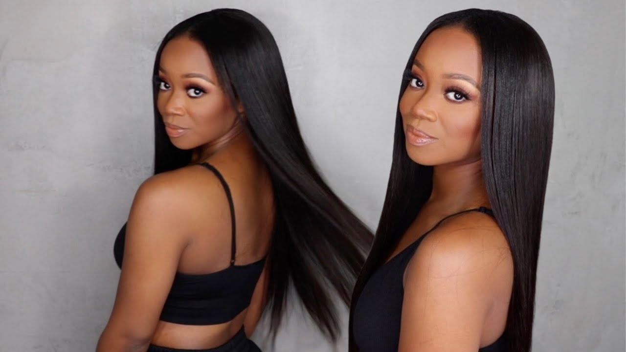 NO LACE FRONT FOR ME! EASY V Part Wig In Less Than 5Minutes.