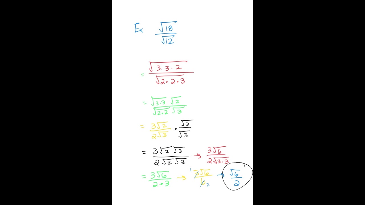 Simplifying Radicals 