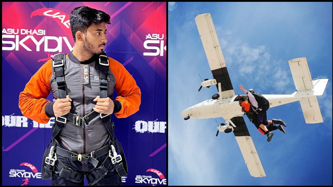 First Time SKYDIVING In ABUDHABI | 13,000 Feet⚠️| VLOG-5
