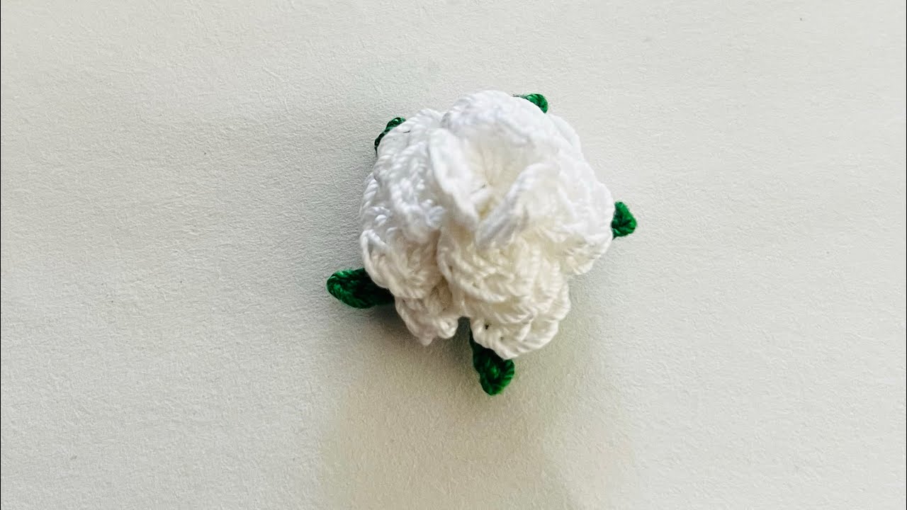 Mini trandafiri crosetati / martisor sau cercel un dar frumos pentru doamne. #tutorial #martisor 