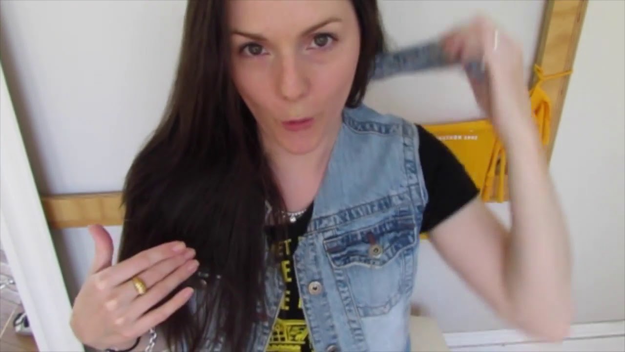 Cut a jean jacket into a vest   Make a denim vest   Easy DIY Clothing Restyle Tutorials