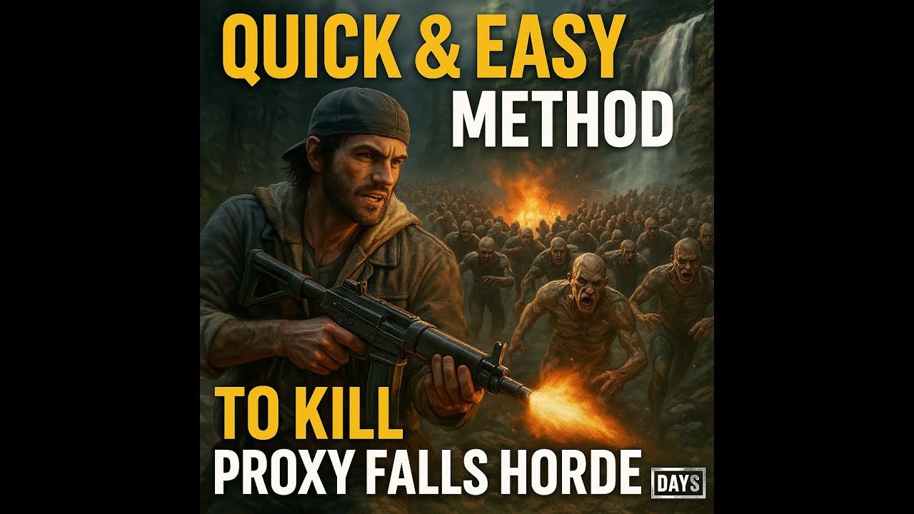 🔥Quick & Easy Method to Kill Proxy Falls Horde 💀 &ndash; Days Gone Remastered 🎮