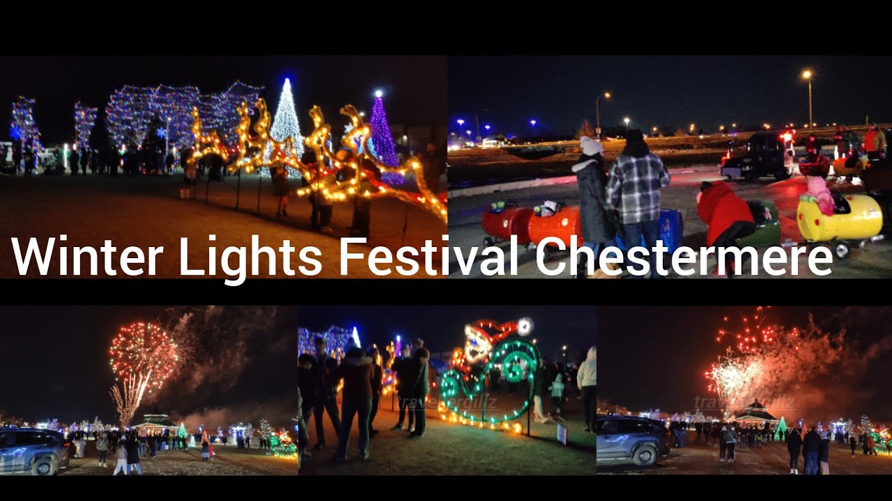 Winter Lights Festival 2023 in Chestermere Calgary Alberta