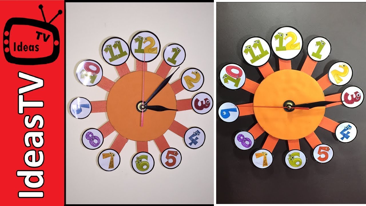 Clock DIY - How to make a Wall Clock at Home (Creative Idea)