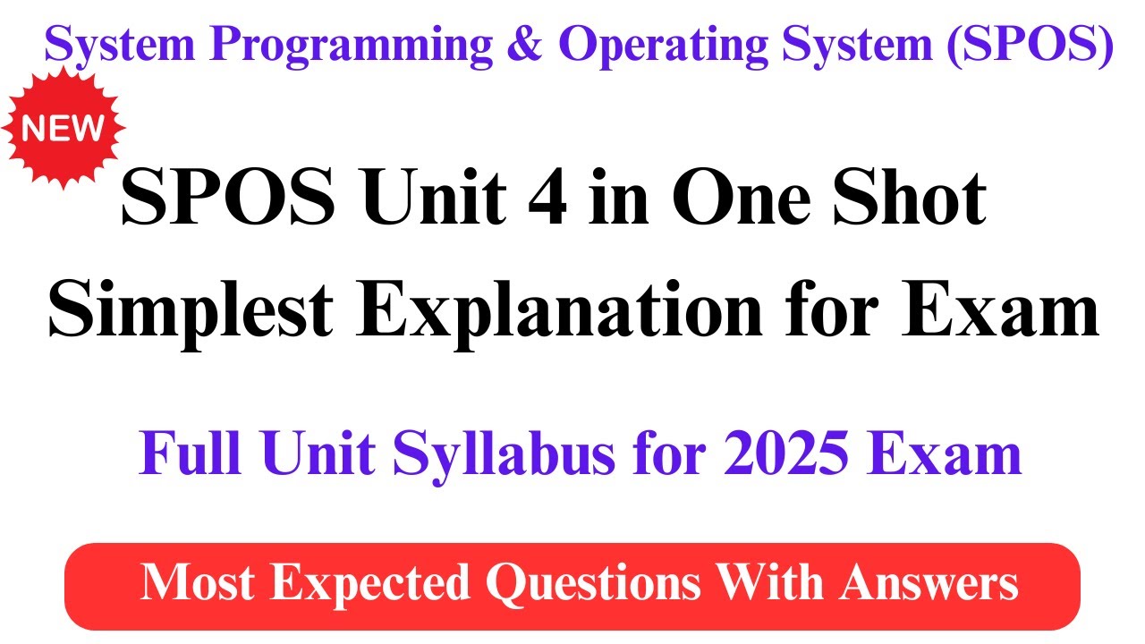 spos unit 4 one shot | spos unit 4 sppu one shot