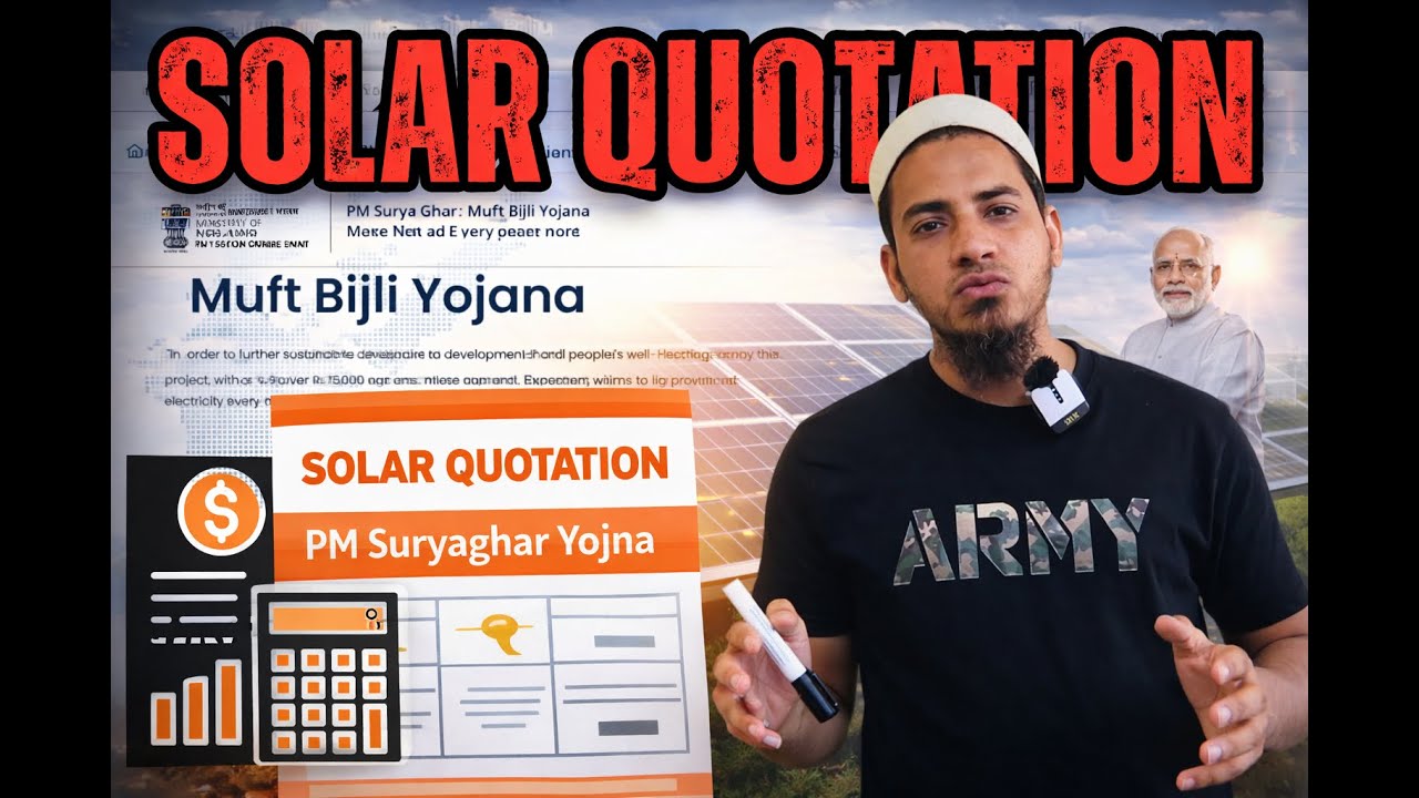 HOW TO MAKE SOLAR QUATATION | PM SURYAGHAR MUFT BIJLI YOJNA