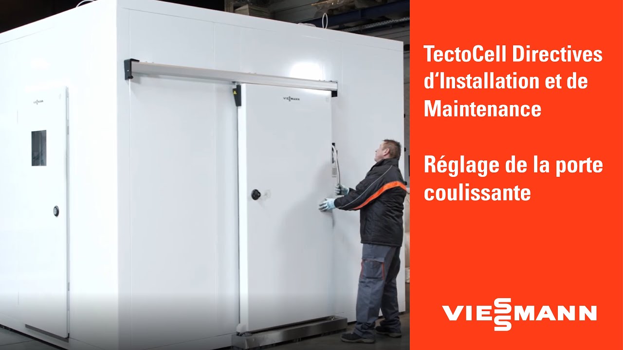 Réglage de la porte coulissante TectoCell | Viessmann Clean & Cold Solutions