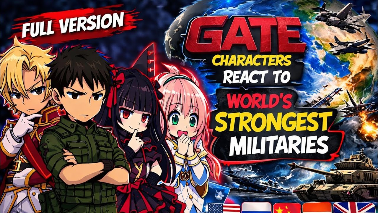 GATE Characters React to the World's Strongest Militaries | Military Ranking Reaction Full version