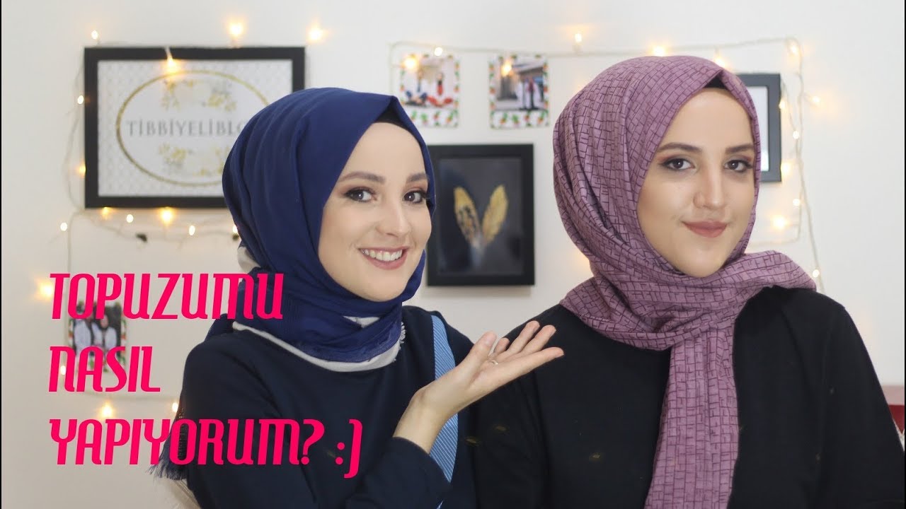 TOPUZUMU NASIL YAPIYORUM ? | GÜNLÜK ŞAL BAĞLAMA | HIJAB TUTORIAL