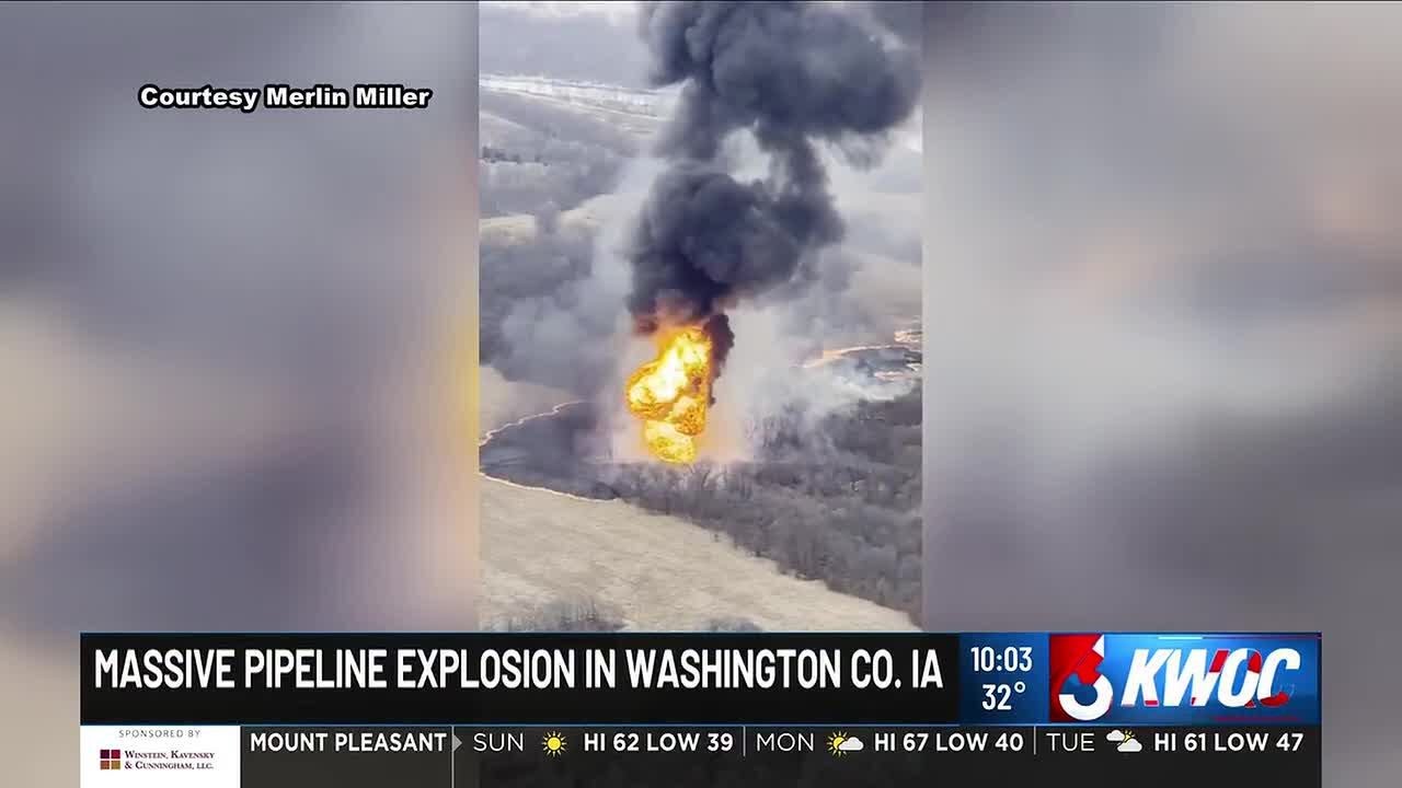 Massive pipeline fire causes large emergency response