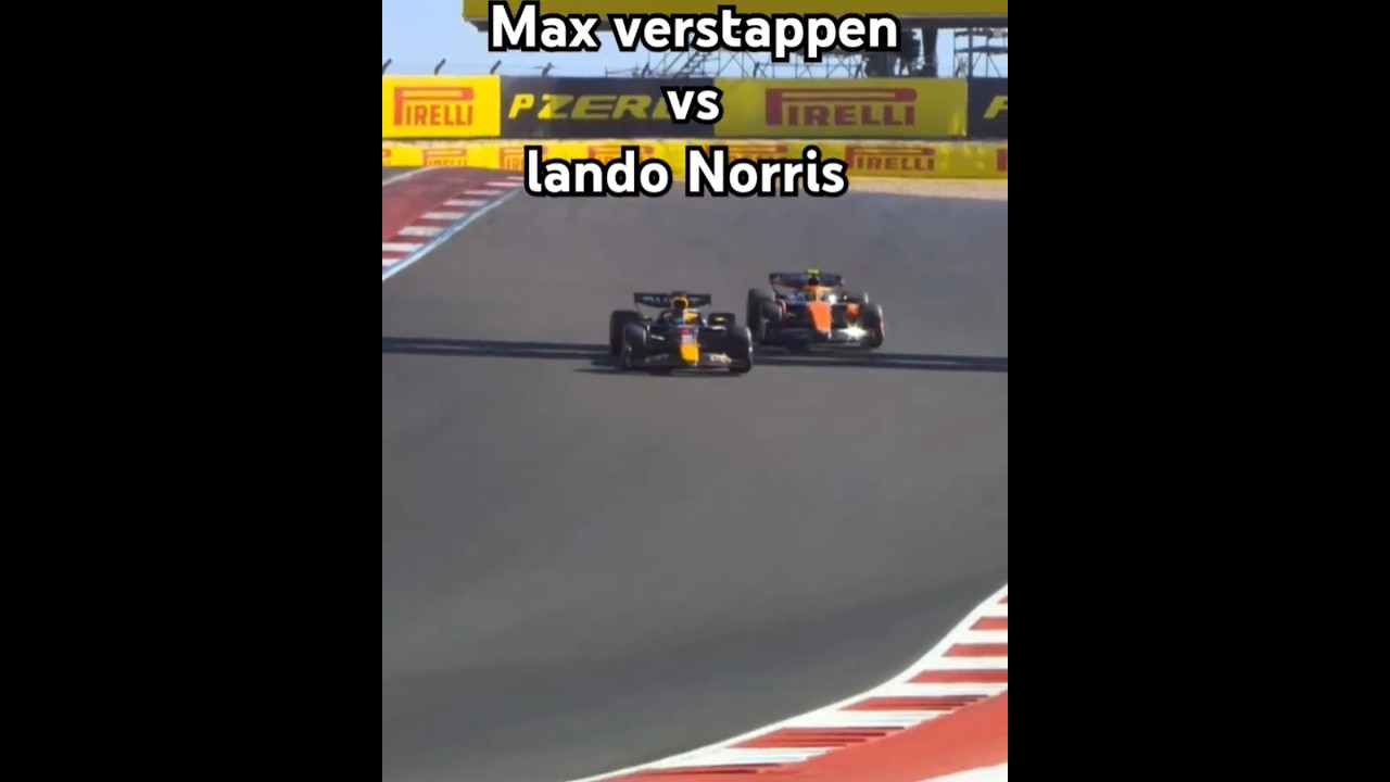 Max verstappen vs lando Norris battle at COTA US F1 GP #f1
