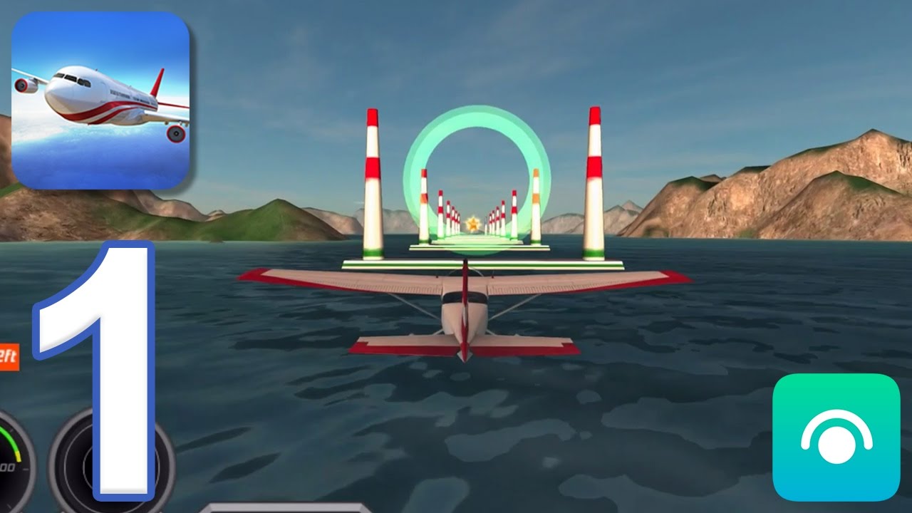 Flight Pilot Simulator 3D - Gameplay Walkthrough Part 1 - Novice (iOS, Android)