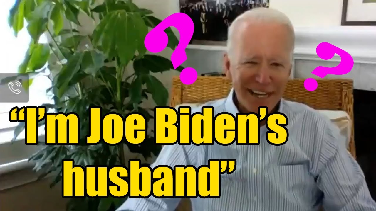 Joe Biden gaffe: I'm Joe Biden's husband WTF?