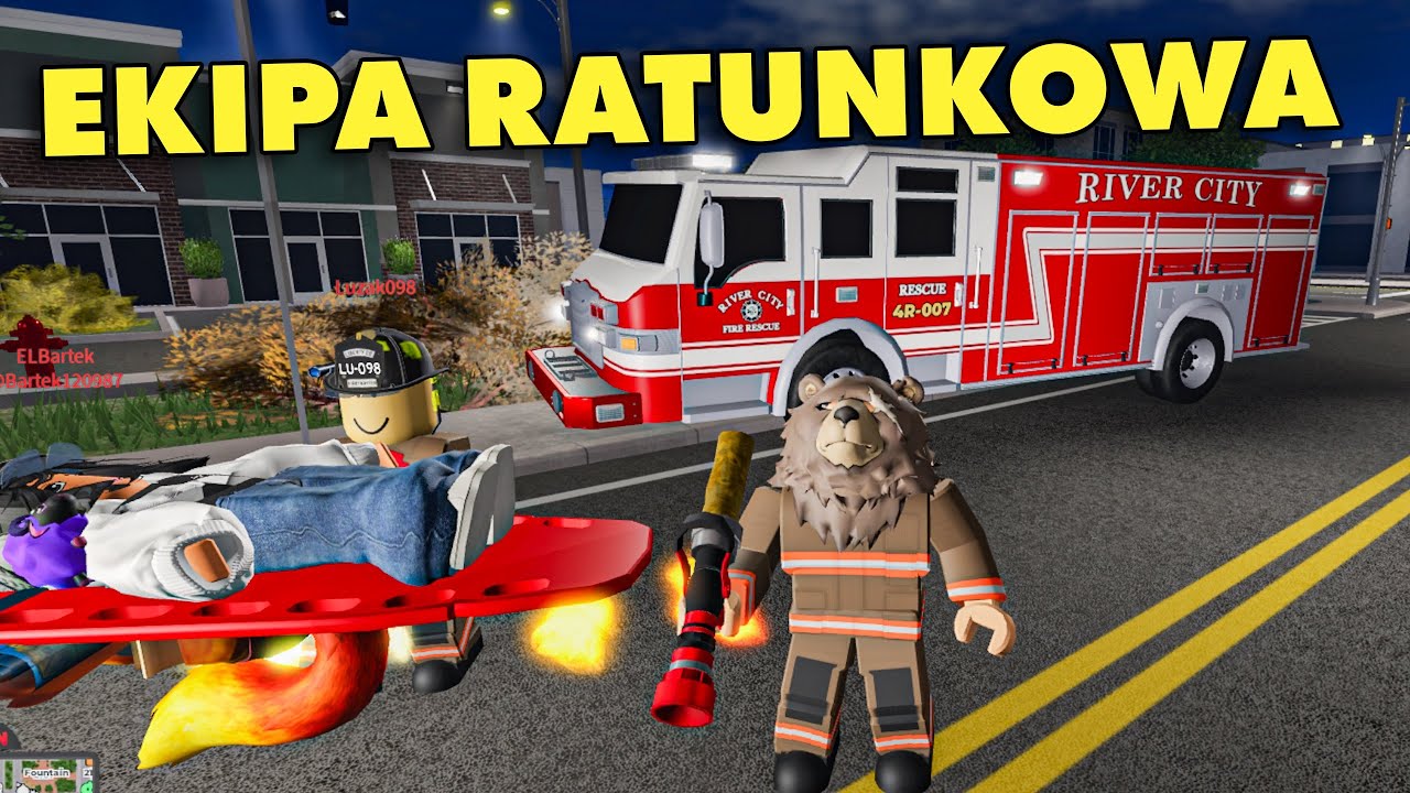 STRAŻ POŻARNA I MEDYK W JEDNEJ DRUŻYNIE - Hogaty i EKIPA w Roblox Emergency Liberty County #34