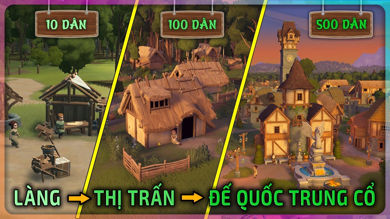 (Việt hoá) 100 Ngày Lập Quốc - Làng nhỏ tiến lên Vương quốc Trung cổ | Foundation (Full game)