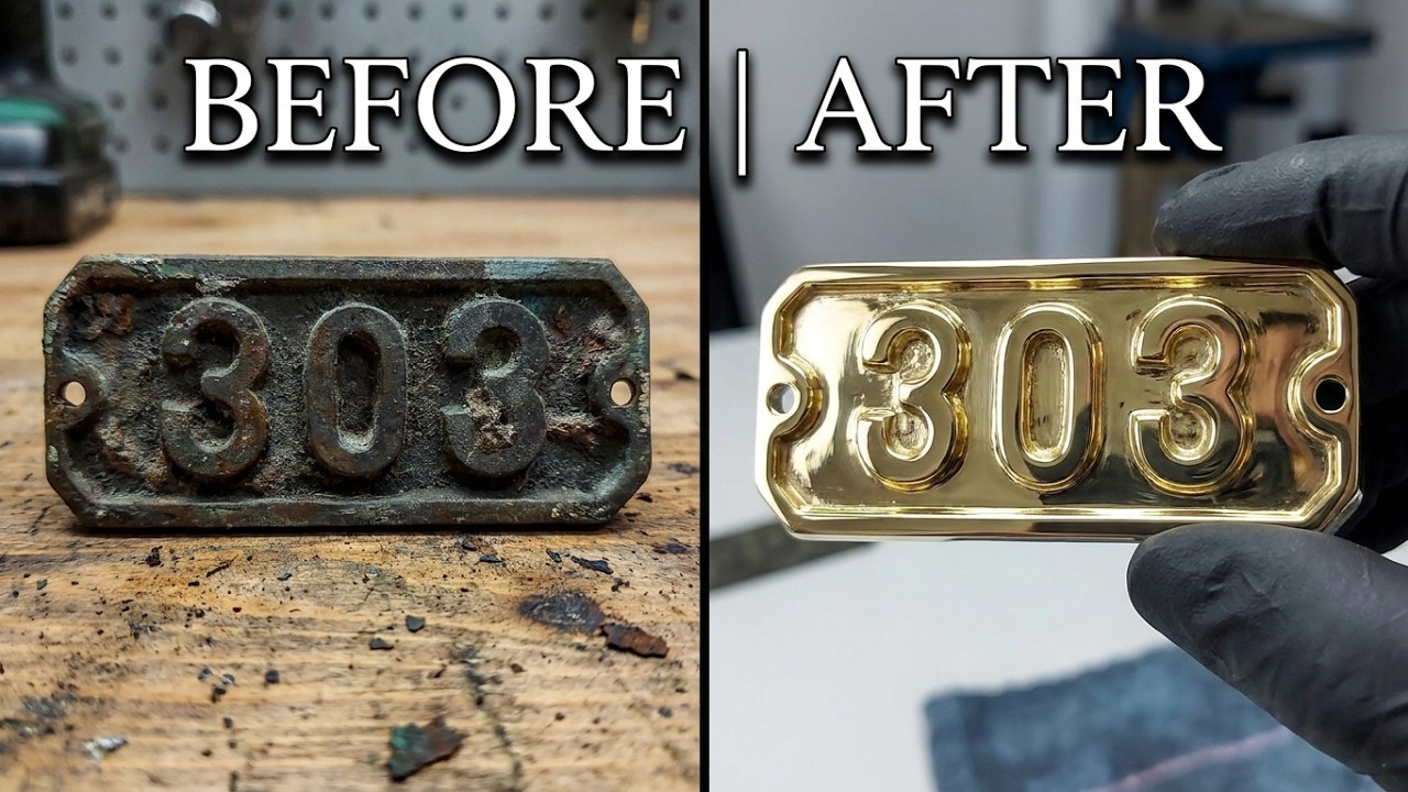 Restoration of the Brass House number Plate