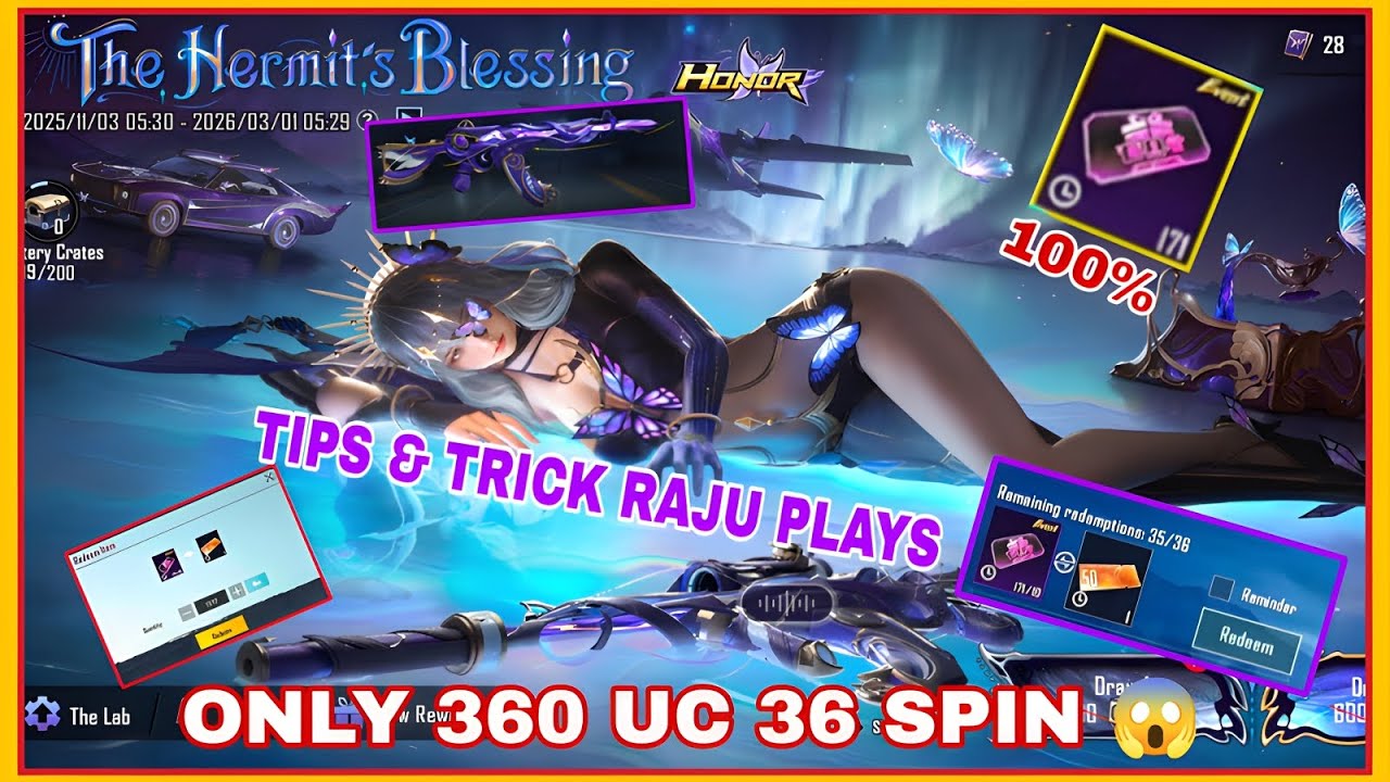 OMG😱? 360 UC ME 36 SPIN || NEW HONOR ULTIMATE SPIN || TIPS AND TRICKS CRATE OPENING || #rajuplays 
