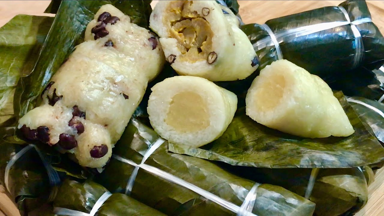 Bánh Tét Nhỏ Mini, Ăn Chay Và Mặn, Cách Gói Và Nấu Nhanh Ngon | Glutinous Rice Cakes