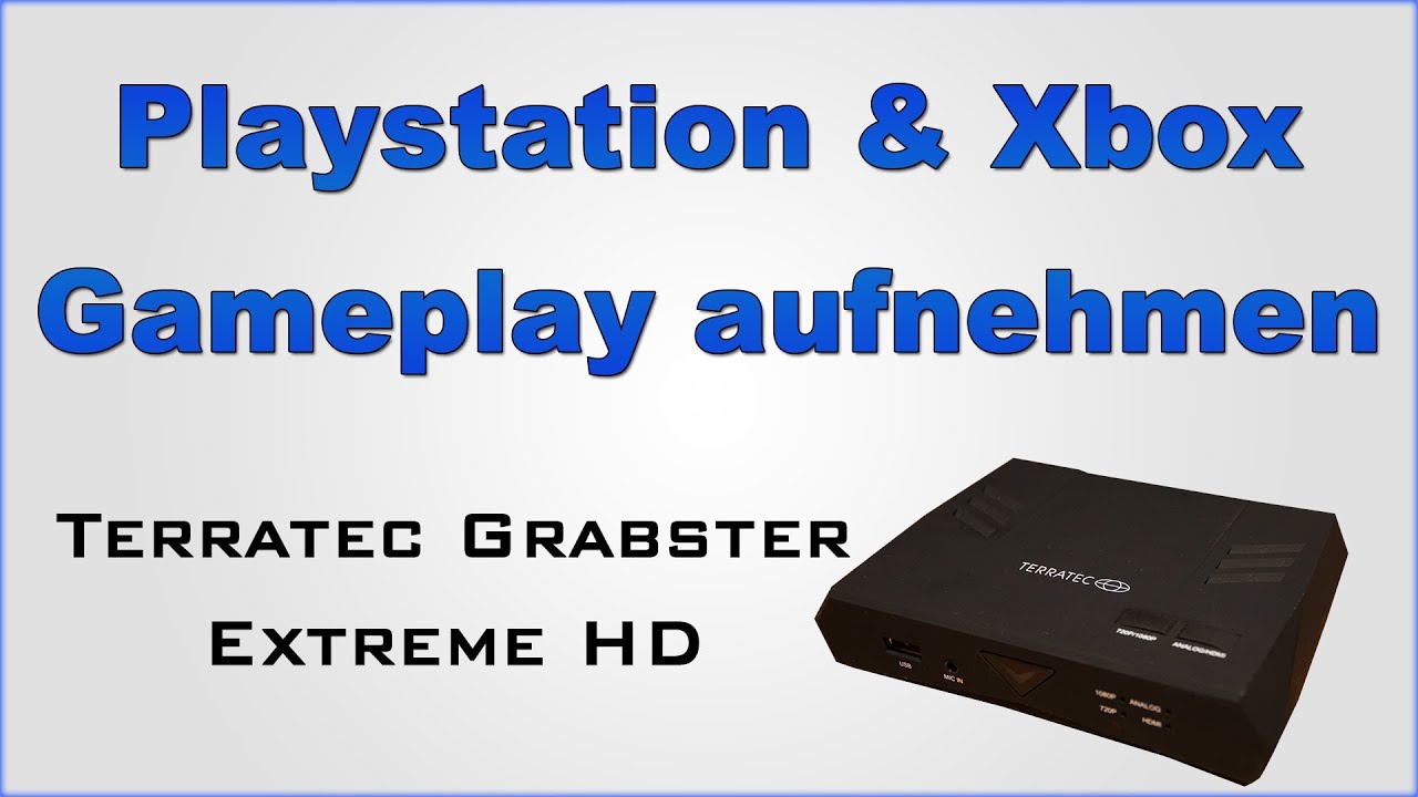 Playstation & XBOX Gameplay Aufnehmen - Grabster Extreme HD + Giveaway!