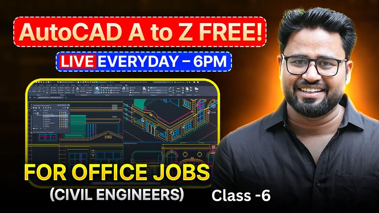 AutoCAD Live Session– Day 6: Master AutoCAD Dimension with 5 Essential Tools