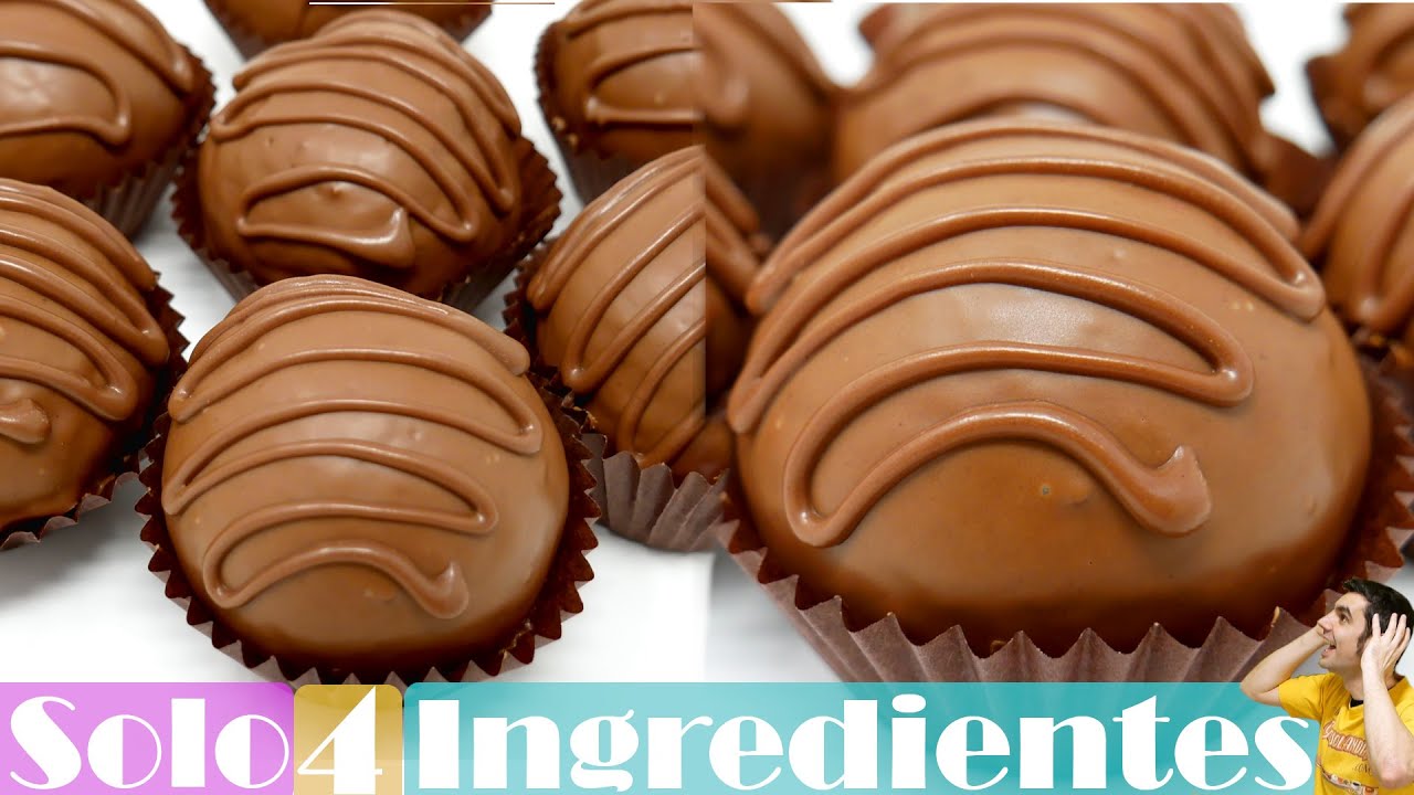 ALUCINA !! 🍫😍 PASTELES de CHOCOLATE de LUJO (solo 4 Ingredientes) CHOCO BOLAS🍫😍  Receta # 585