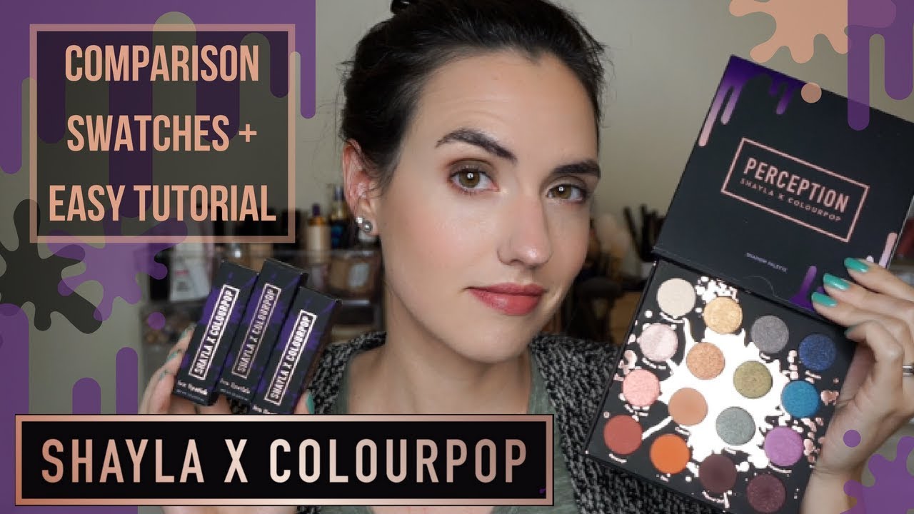 Shayla X ColourPop Collection | Surprising Perception Palette Swatches + Easy Eyeshadow Tutorial