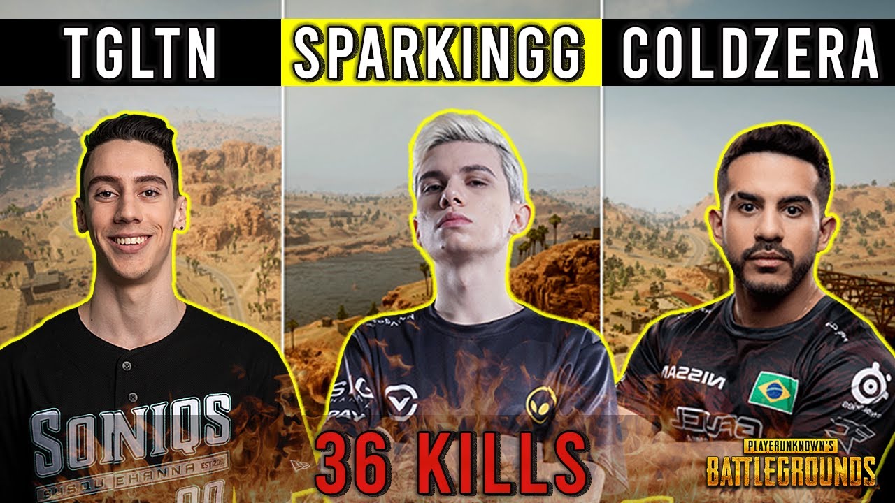PUBG TGLTN, SPARKINGG, COLDZERA & FlipFps 36 Kills WIN! | Pubg Miramar 36 Kills Win