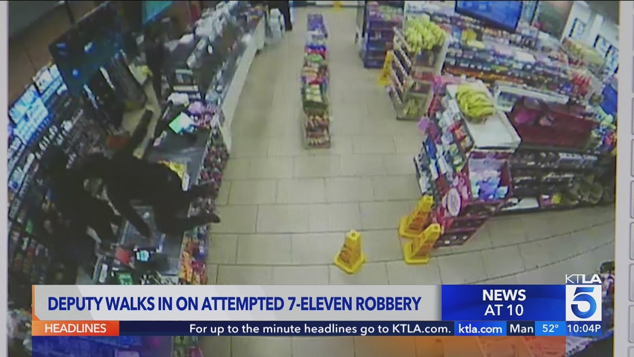 SoCal deputy walks in on attempted robbery at 7-Eleven