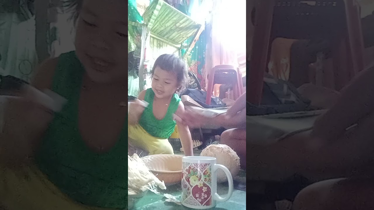 Buko isang peraso para sa aking anak naka abang na plato baso 