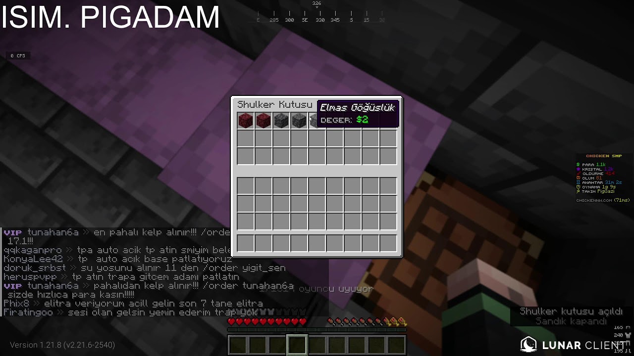 ChickenSmp Base gezme en iyi base e elitra odullu sp cekilisleri var