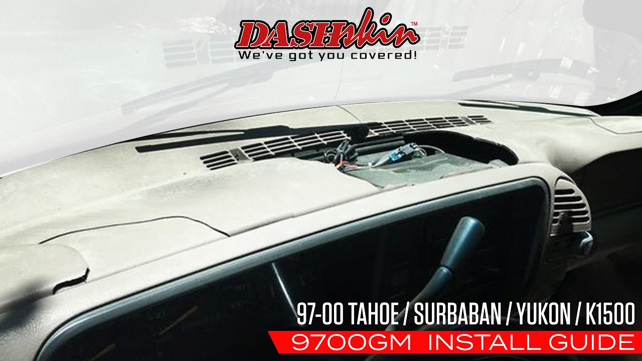 HOW TO: DashSkin 97-98 C/K 1500 Tahoe Suburban Yukon Sierra Silverado Dash Cover Installation