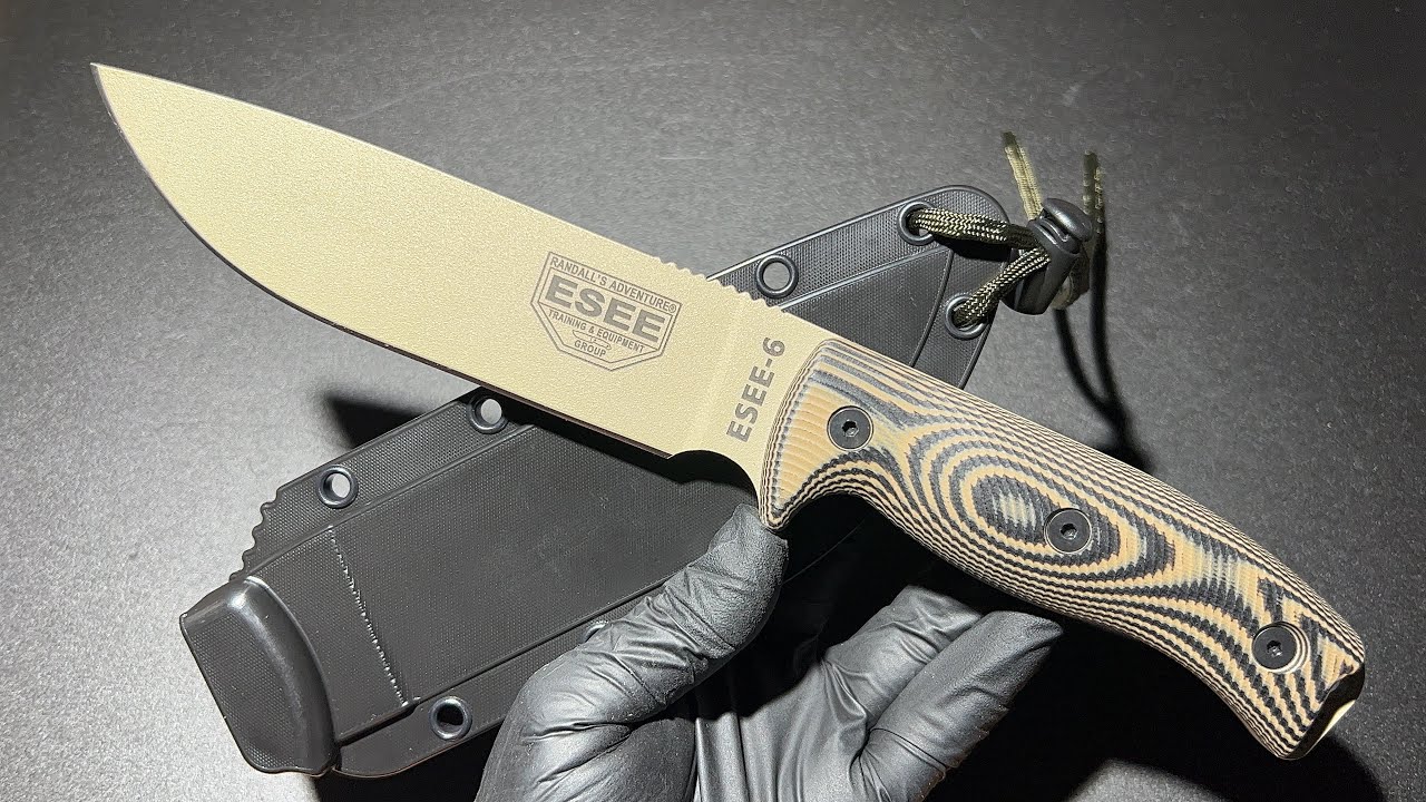 ESEE-6 DESERT TAN / COYOTE BROWN 3D ยืม เล่มเดียวไม่จบแน่นอน