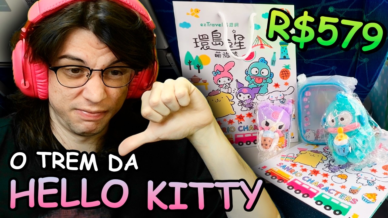 VIAJANDO NO TREM DA HELLO KITTY