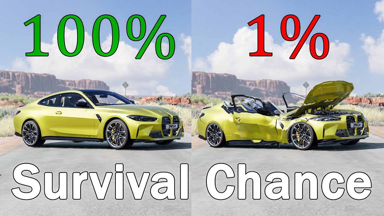 Realistic Survival Chance Crashes #45 | BeamNG drive