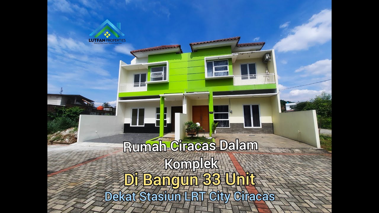 Rumah Ciracas Jakarta Timur Dalam Cluster Dekat Stasiun LRT Ciracas Harga Murah
