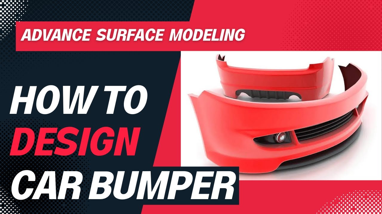 CAD-CAM TUTORIAL| Car Bumper Design Using Creo | Advance Surface Modeling for Manufacturing