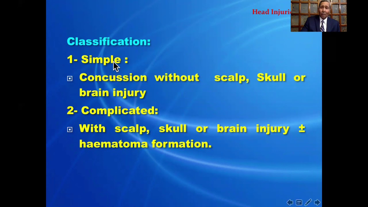Head Injuries | Neurosurgery | 6th grade | Prof. Radwan Nouby