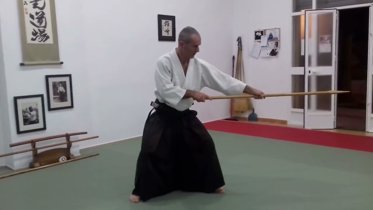 JO BASICS - Jo Tsuki (Basic Thrust) - Lewis Bernaldo de Quiros - TAKEMUSU AIKIDO ONLINE DOJO